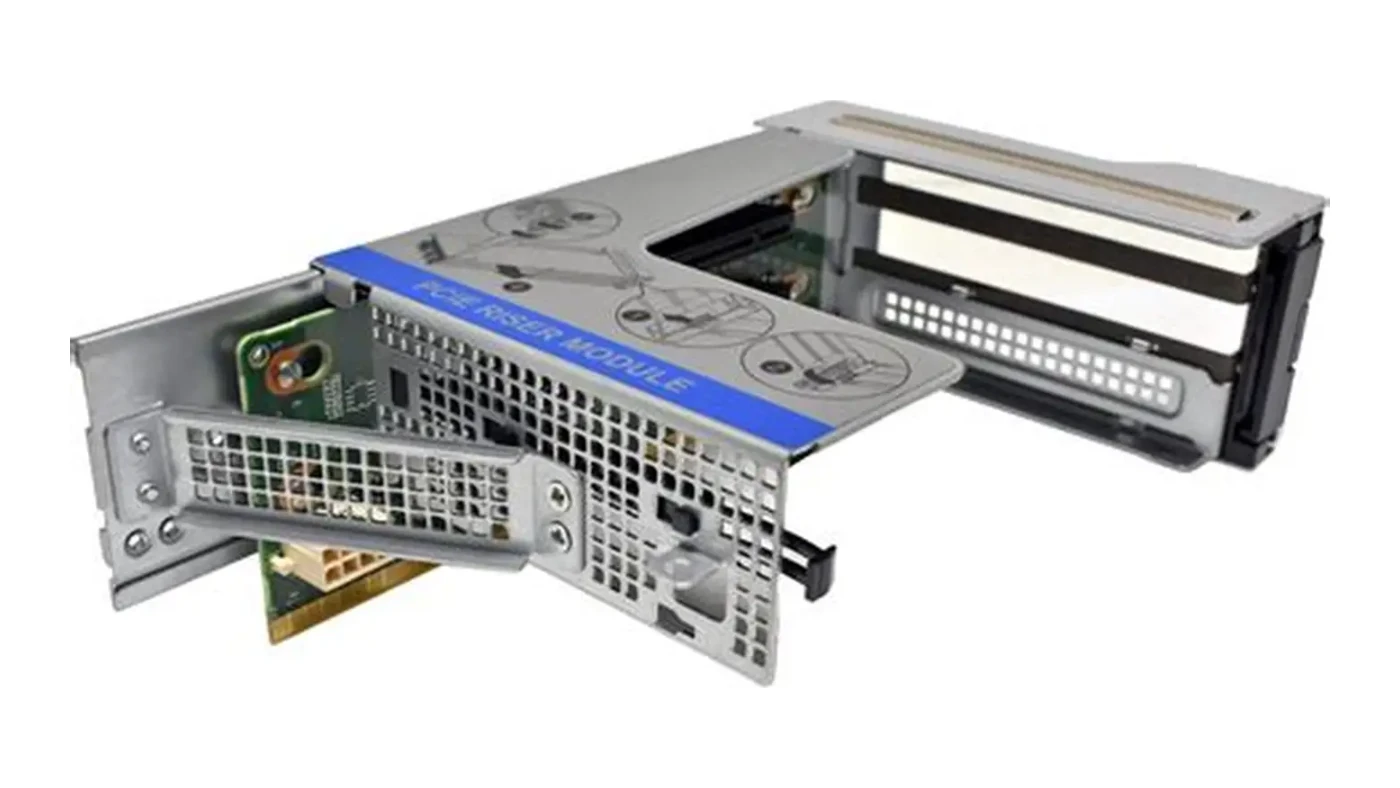 Райзер-модуль PCIe в сборе с крепёжной рамкой