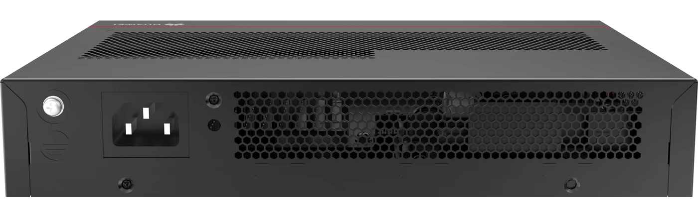 Ввод питания у исполнения без вентилятора Задняя сторона Huawei S5735-L8P4X-QA-V2