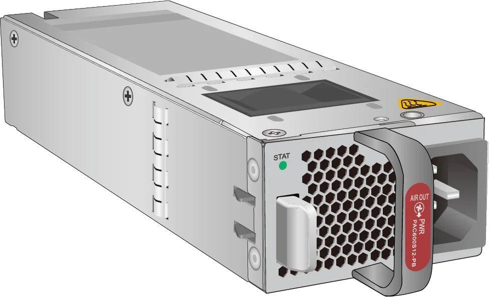 PAC600S12-PB (Блок питания 600 Вт, AC и 240 В DC (выброс воздуха со стороны панели питания))