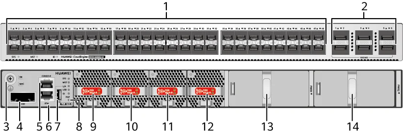 Портовая панель, S6730-S48X6Q-V2