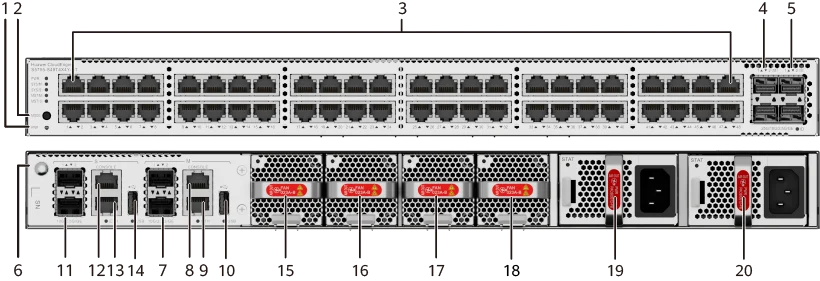 Портовая панель, S5755-S48T4X4Y-HT