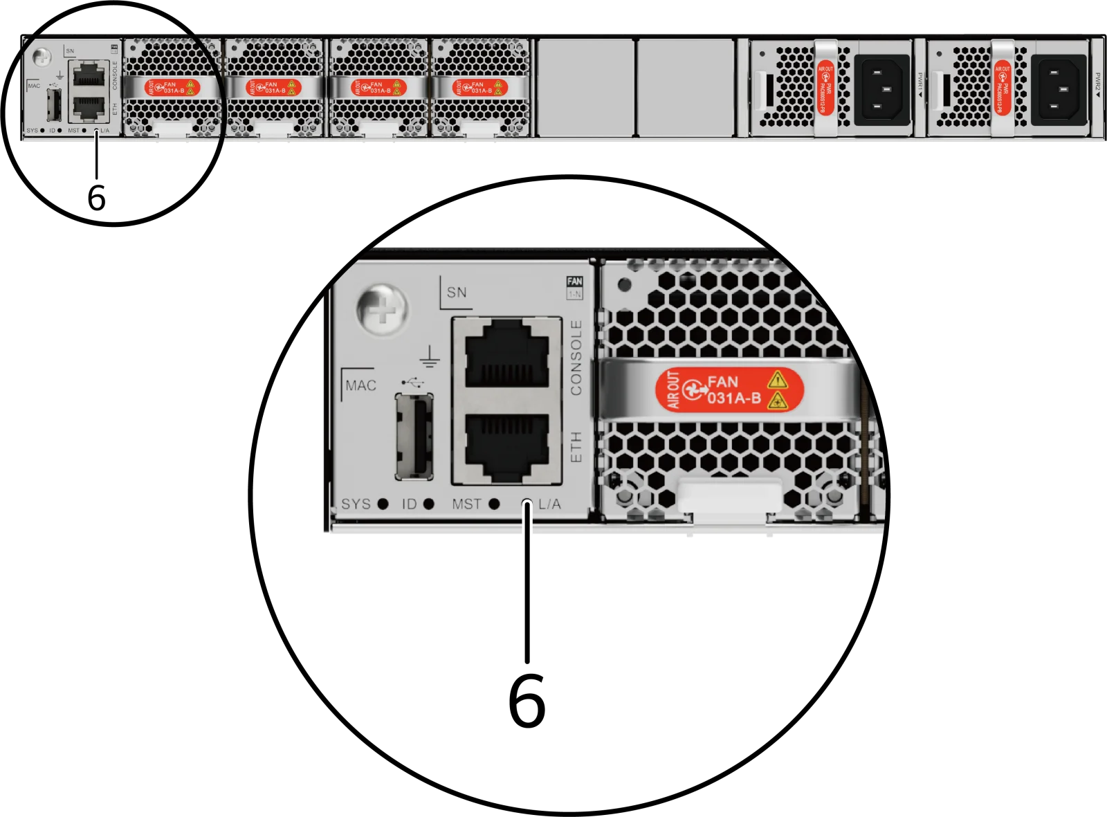 Индикаторы и кнопки, CE6885L-48YS8CQ