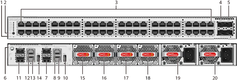 Портовая панель, S5755-S48P4X4Y-HT