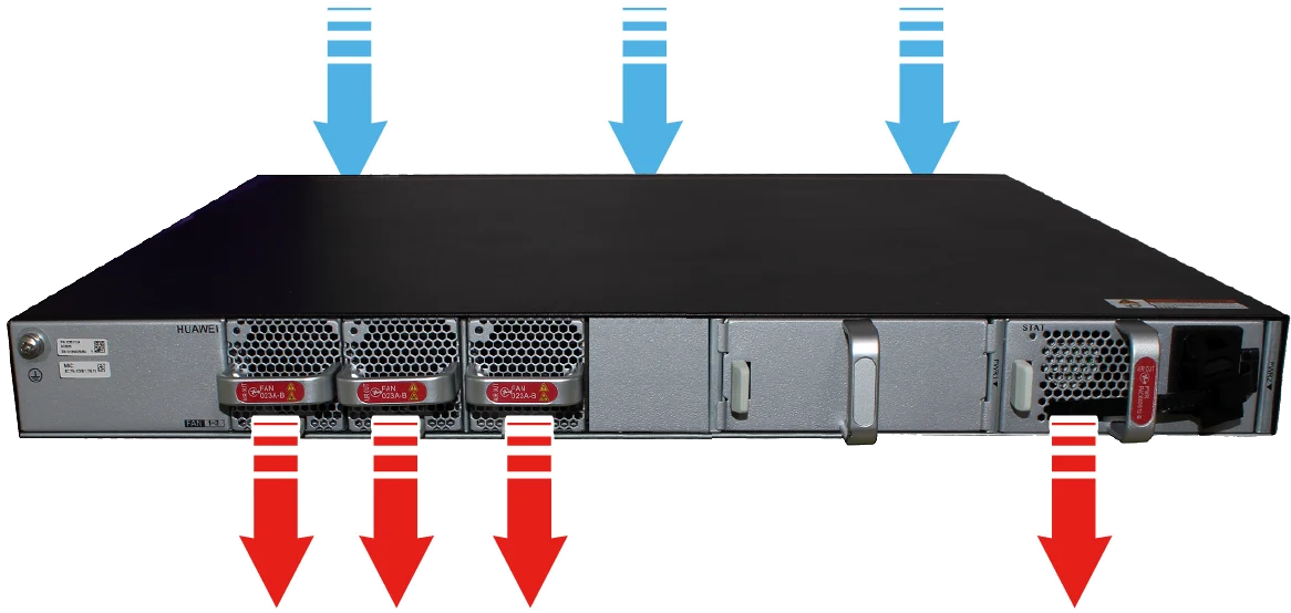 Охлаждение и направление обдува, AirEngine 9700-M1