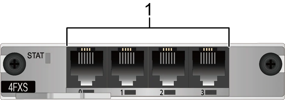 Порты и интерфейсы, SIC-4FXS