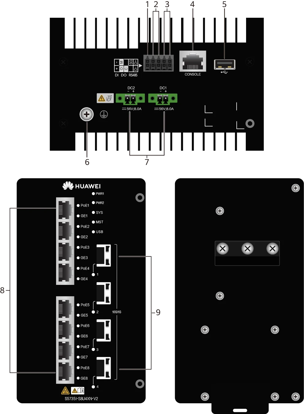 Портовая панель, S5735I-S8U4XN-V2