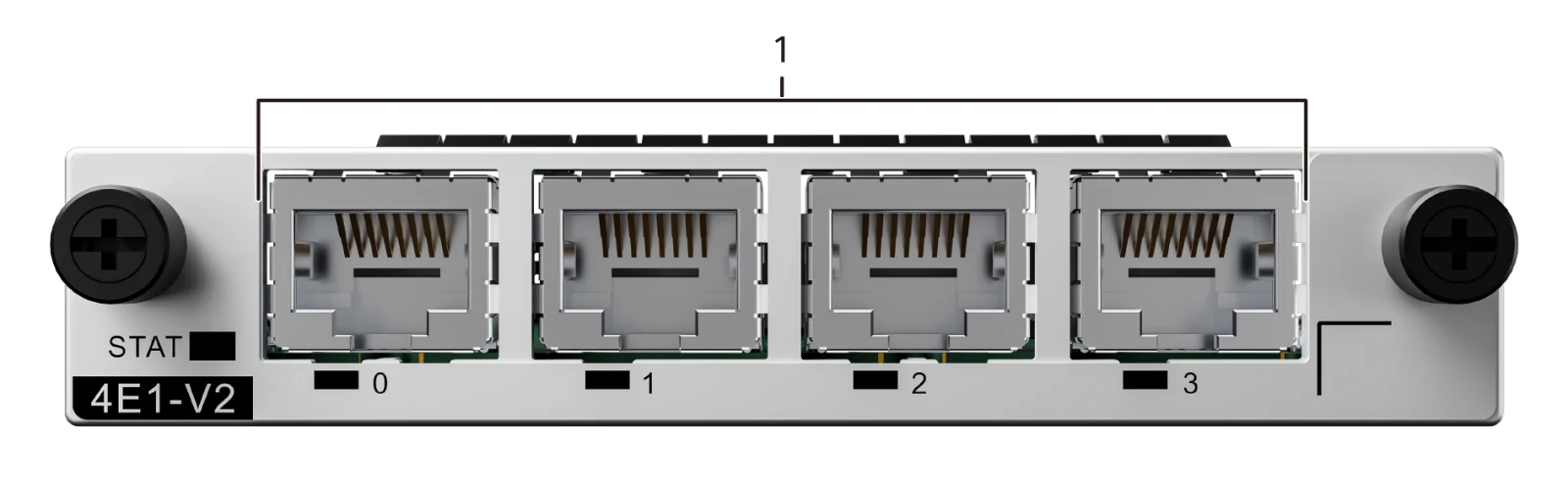 Порты и интерфейсы, SIC-4E1-V2