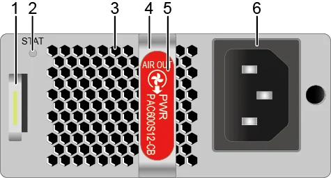 600 W AC и 240 V DC Power Module (PAC600S12)