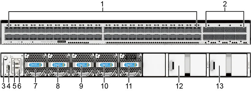 Портовая панель, S6750-H48Y8C-B