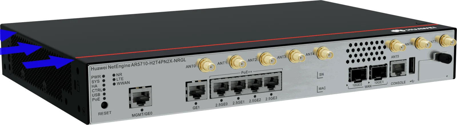 Портовая панель, AR5710-H2T4PN2X-NRGL