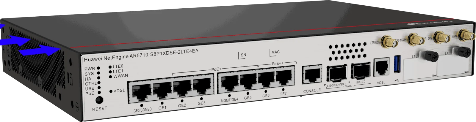 Портовая панель, AR5710-S8P1XDSE-2LTE4EA