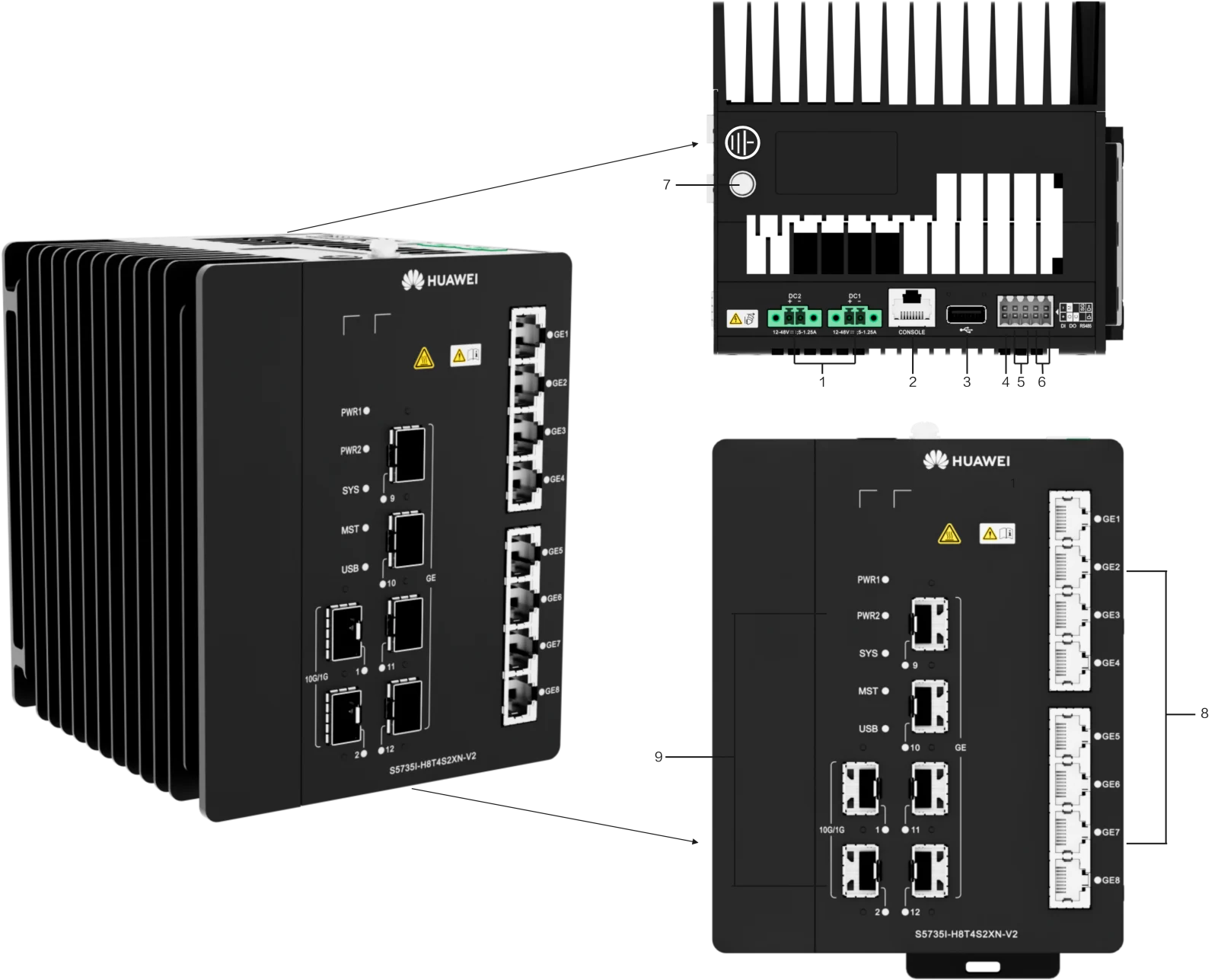 Портовая панель, S5735I-H8T4S2XN-V2