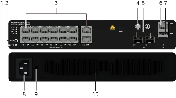 Портовая панель, S5735-L14P2S-TQA-V2