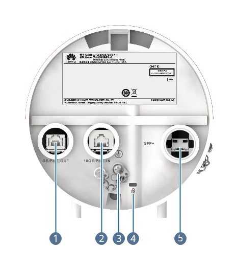 Порты и интерфейсы, AirEngine 8760R-X1