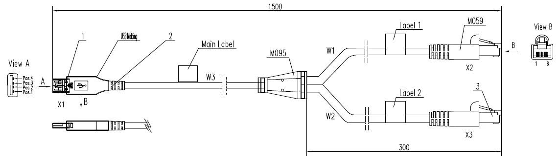 Внешний вид, USB-to-Ethernet Cable