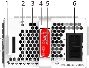 PDC1000S56-EB (Блок питания PoE DC 1000 Вт (корпус шириной 66 мм, выброс воздуха со стороны панели питания))